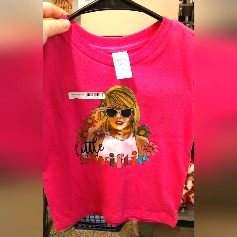 Custom Pink Little Swifty Graphic Tee